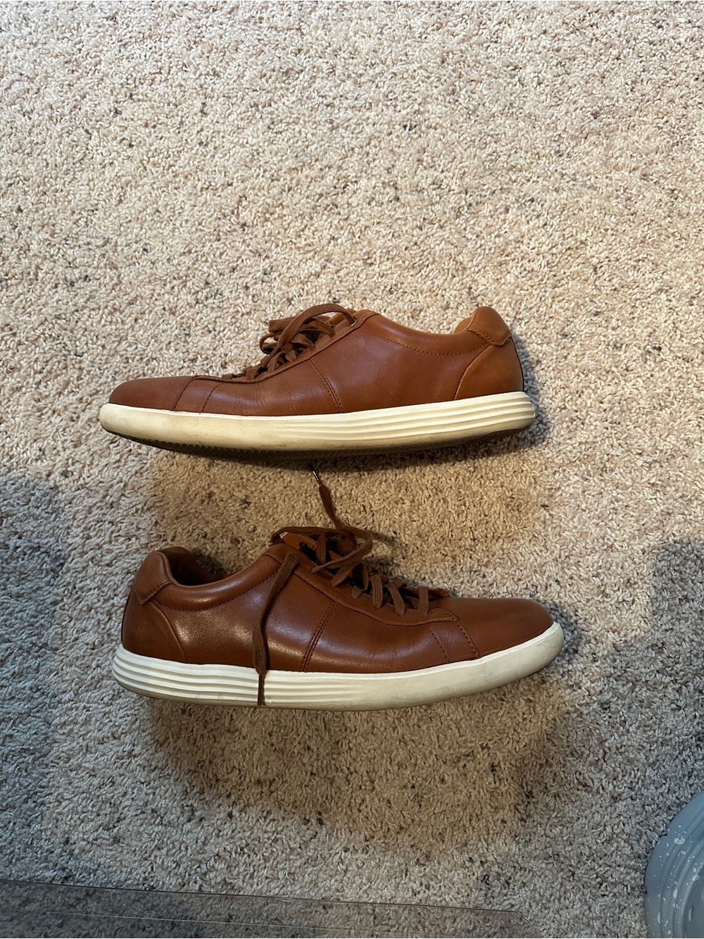 Men's Cole Haan Brown Leather Casual Sneakers size 11.5